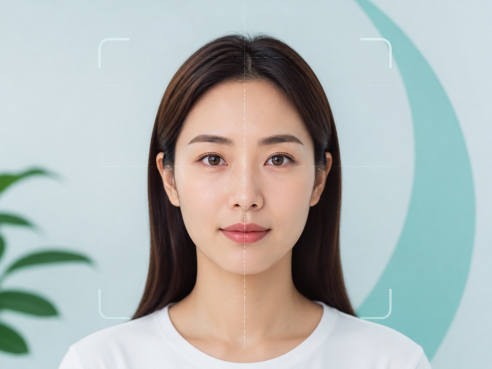Clear, centered, front-facing portrait